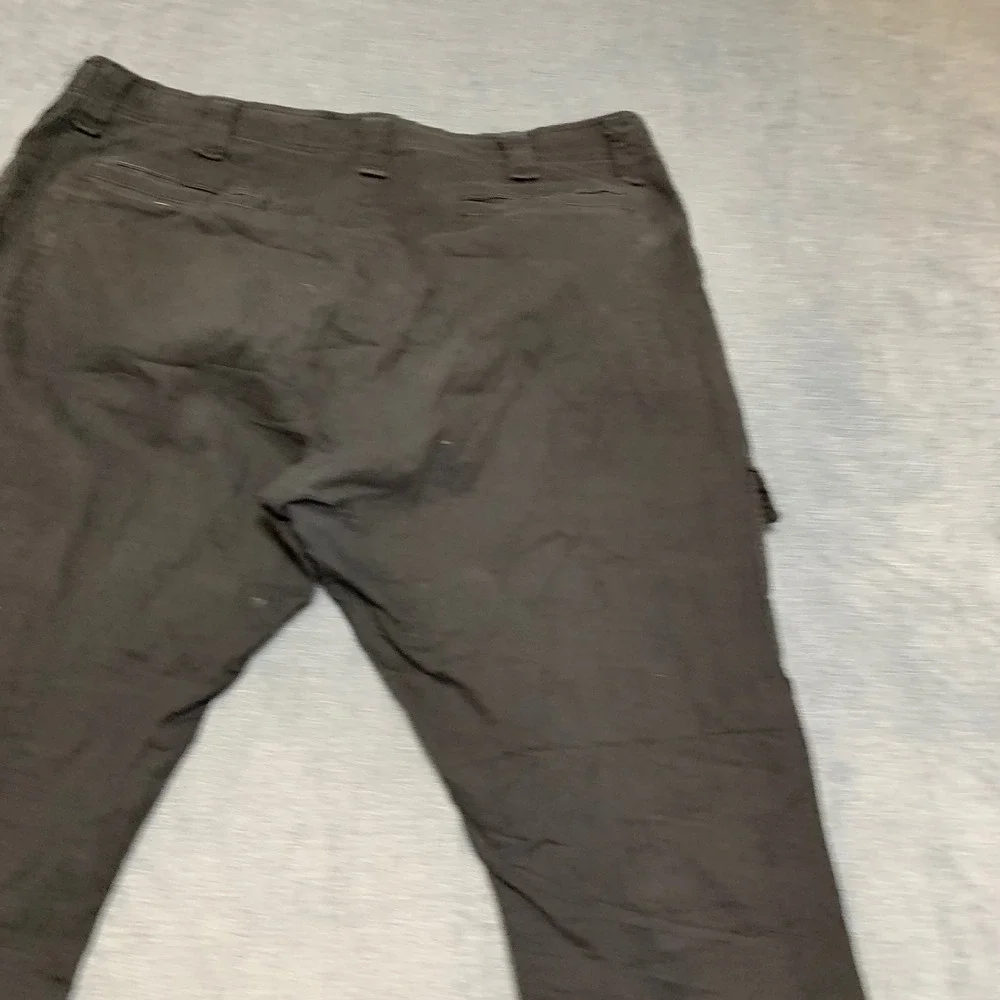 Wrangler Authentics Cargo Pants Mens 36x30 Black Relaxed Fit High Rise Utility